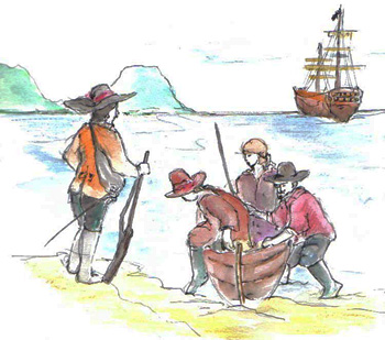Disembarking - Mauritius