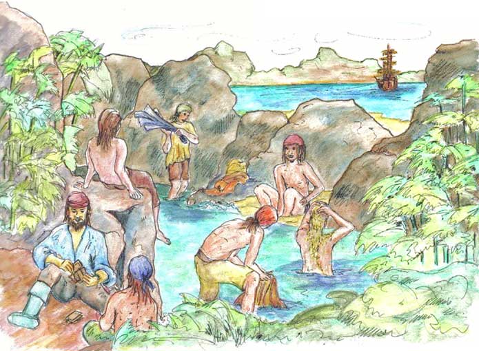 Pirates Bathing